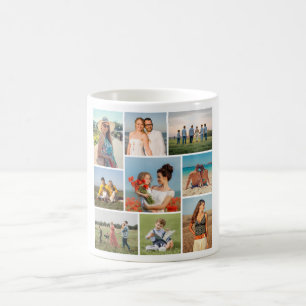 Create Your Own 9 Photo Collage Coffee Mug