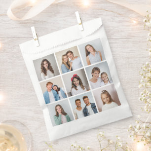 Create Your Own 9 Photo Collage Favour Bags