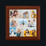 Create Your Own 9 Photo Collage Gift Box<br><div class="desc">Create your own 9 Photo Collage for Christmas, Birthdays, Weddings, Anniversaries, Graduations, Father's Day, Mother's Day or any other Special Occasion, with our easy-to-use design tool. Add your favourite photos of friends, family, vacations, hobbies and pets and you'll have a stunning, one-of-a-kind photo collage. Our custom photo collage is perfect...</div>