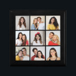 Create Your Own 9 Photo Collage Gift Box<br><div class="desc">Create your own 9 Photo Collage for Christmas, Birthdays, Weddings, Anniversaries, Graduations, Father's Day, Mother's Day or any other Special Occasion, with our easy-to-use design tool. Add your favourite photos of friends, family, vacations, hobbies and pets and you'll have a stunning, one-of-a-kind photo collage. Our custom photo collage is perfect...</div>