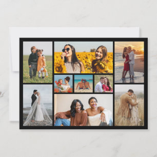 Create Your Own 9 Photo Collage Greeting Card