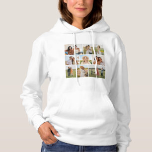 Create Your Own 9 Photo Collage Hoodie