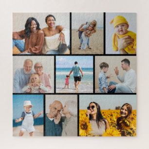 Create Your Own 9 Photo Collage Jigsaw Puzzle
