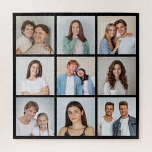 Create Your Own 9 Photo Collage Jigsaw Puzzle