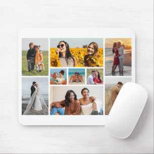 Create Your Own 9 Photo Collage Mouse Pad