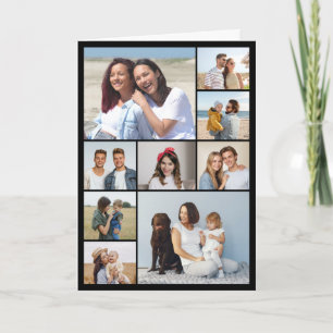 Create Your Own 9 Photo Collage Note Card