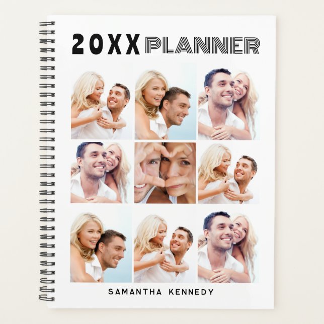 Create Your Own 9 Photo Collage Personalised 2023 Planner (Front)