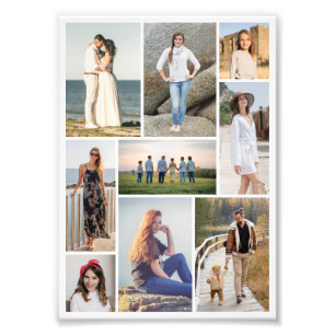 Create Your Own 9 Photo Collage Photo Enlargement Print
