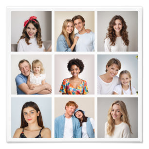 Create Your Own 9 Photo Collage Photo Enlargement Print