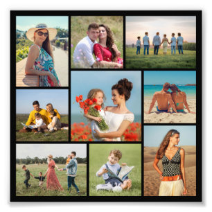 Create Your Own 9 Photo Collage Photo Enlargement Print