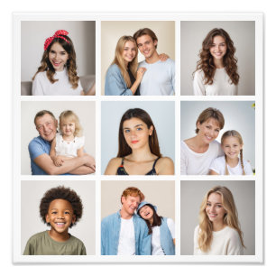 Create Your Own 9 Photo Collage Photo Enlargement Print