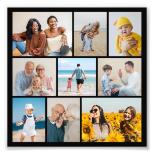 Create Your Own 9 Photo Collage Photo Enlargement Print
