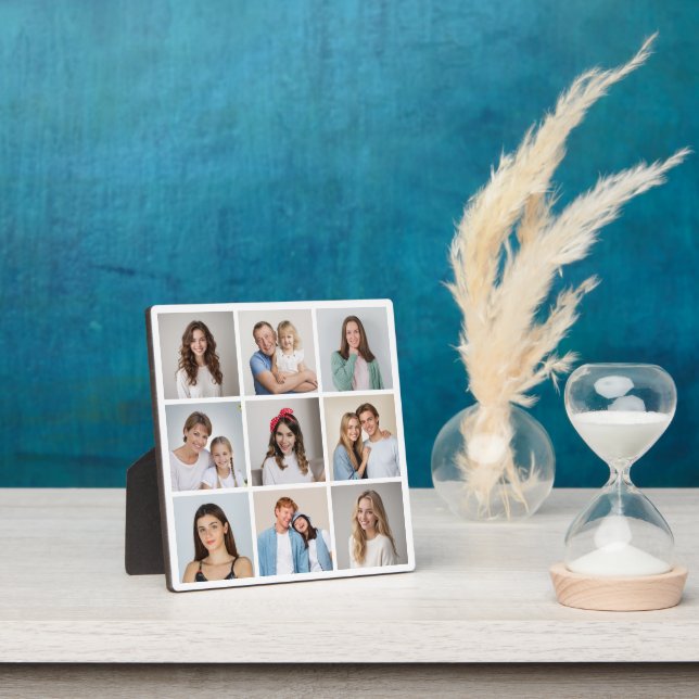 Create Your Own 9 Photo Collage Plaque (Insitu)