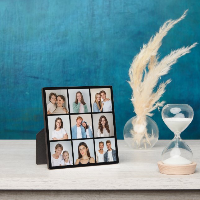 Create Your Own 9 Photo Collage Plaque (Insitu)