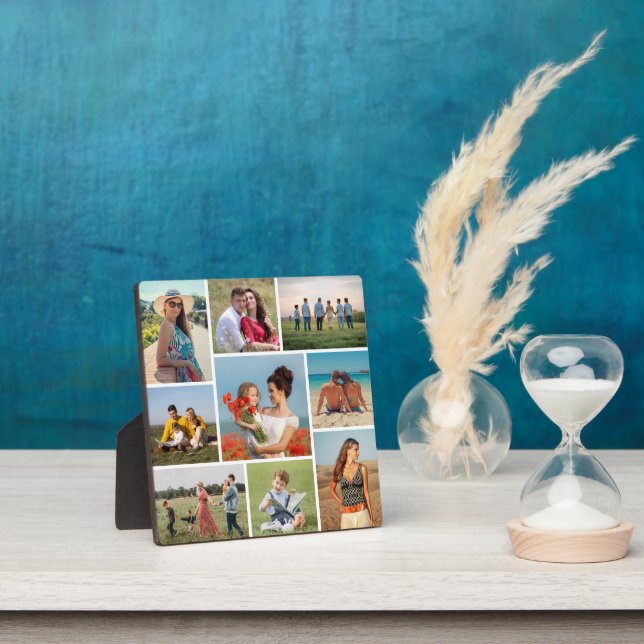 Create Your Own 9 Photo Collage Plaque (Insitu)