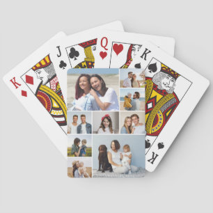 Create Your Own 9 Photo Collage Playing Cards
