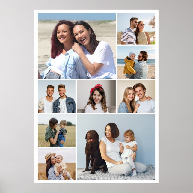 Create Your Own 9 Photo Collage Poster (Front)