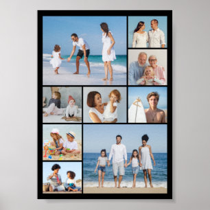 Create Your Own 9 Photo Collage Poster