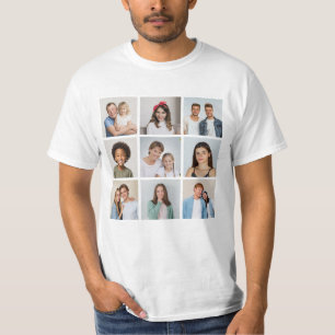 Create Your Own 9 Photo Collage T-Shirt