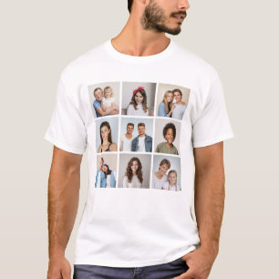 Create Your Own 9 Photo Collage Unisex T-Shirt