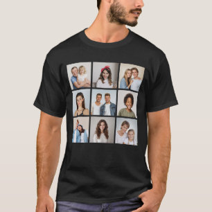 Create Your Own 9 Photo Collage Unisex T-Shirt