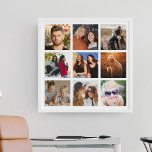Create Your Own 9 Square Photo Collage Poster<br><div class="desc">Create your own 9 square photo collage poster using this simple personalised picture template,  it's so easy to replace with your own special memories!</div>