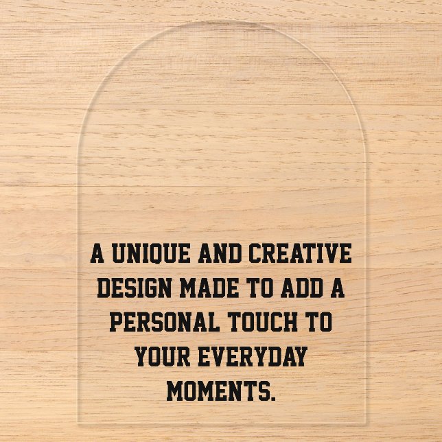 Create Your Own Acrylic Invitations (Front)