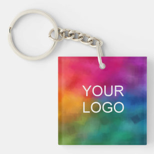 Create Your Own Add Business Company Logo Image Key Ring