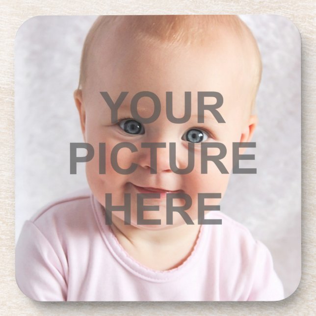 Create Your Own Add Photo Custom Coaster (Front)