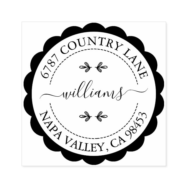 Create Your Own Address Rubber Stamp (Imprint)