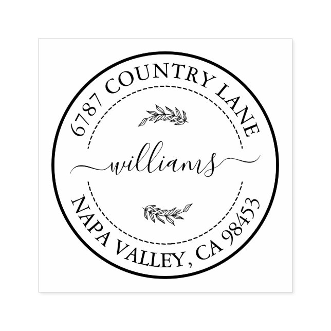 Create Your Own Address Rubber Stamp (Imprint)