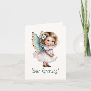 Create Your Own Adorable Little Christmas Angel Holiday Card