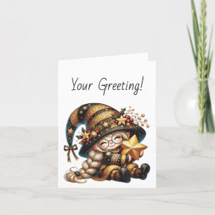 Create Your Own Adorable Magical Christmas Gnome Holiday Card