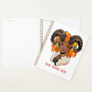 Create Your Own African American Woman Aries Planner