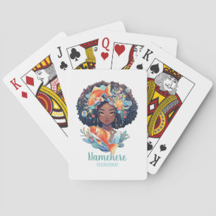 Create Your Own African American Woman Pisces Playing Cards