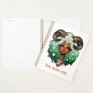 Create Your Own African American Woman Taurus Planner