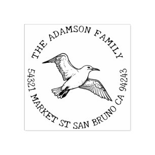 Create Your Own Albatross Name Return Address Rubber Stamp