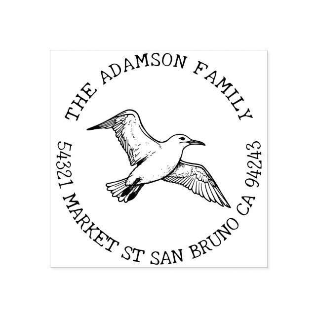 Create Your Own Albatross Name Return Address Rubber Stamp (Imprint)
