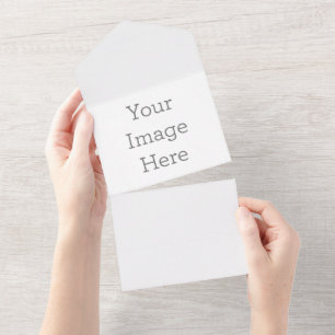 Create Your Own All-In-One Matte Wedding Invite