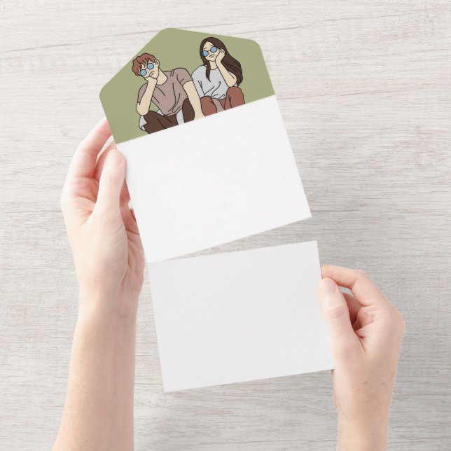 Create Your Own All In One Wedding Invitation (Tearaway)