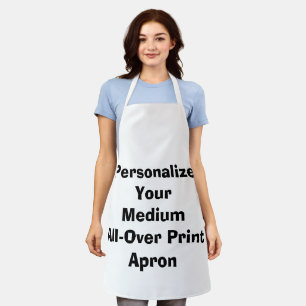 Create Your Own All-Over Print Apron, Medium Apron