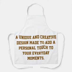 Create Your Own All-Over Print Apron, Medium Apron