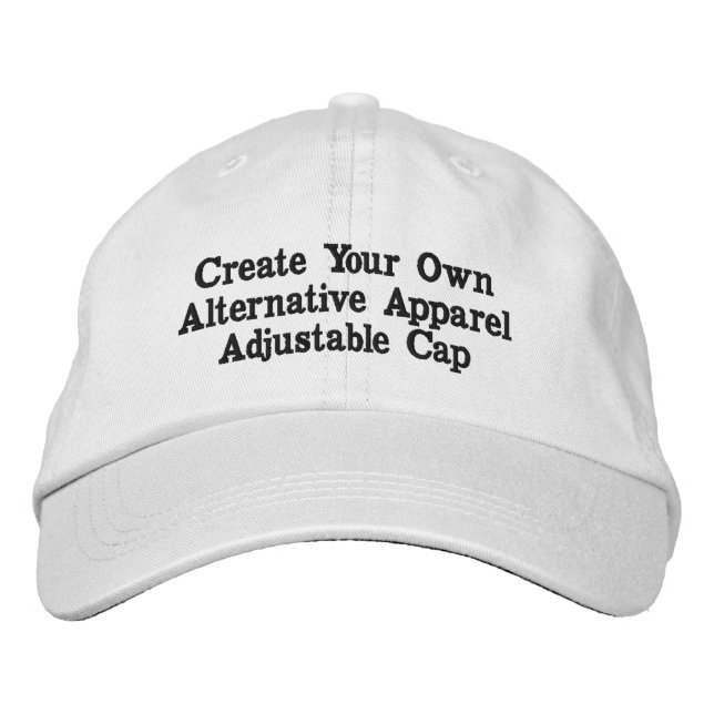 Create Your Own Alternative Apparel Adjustable Cap (Front)