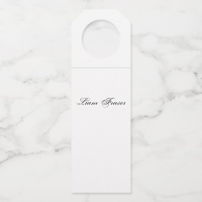 Create Your Own Amazing Genius Bottle Hanger Tag (Front)