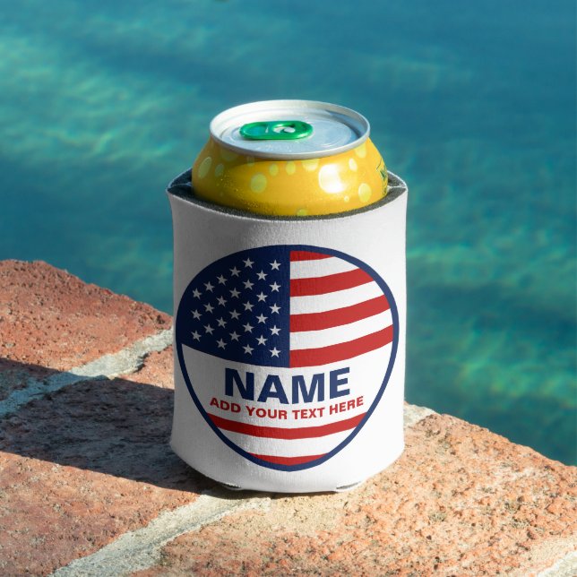 Create Your Own American Flag Election Candidate   Can Cooler (In Situ Pool)