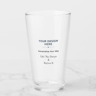 Create Your Own American Pint Glass Tumbler