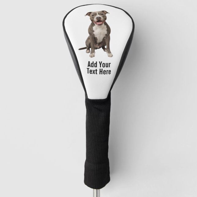 Create Your Own American Pitbull Terrier Golf Head Cover (Front)