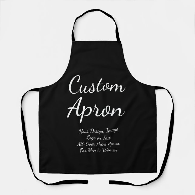 Create Your Own Any Chef Baker Custom Any Colour Apron (Front)