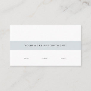 Create Your Own Appointment Reminder Elegant Plain Card