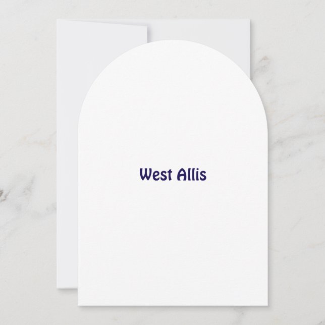 Create Your Own Arch Invitation (Front)